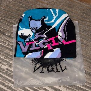 Kids Beanie - Blue and Pink